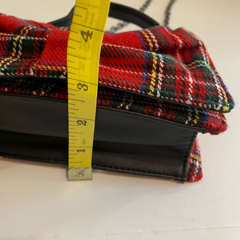🌺SOLD🌺Betsey Johnson Mini Red Plaid Crossbody - Picture 6 of 8